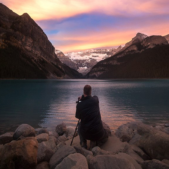 Sunrise at Lake Louise Sunrise at Lake Louise. Photo by Paul Zizka
